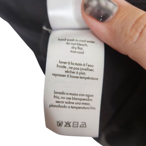 WEWOREWHAT‎ Dress Womens Small Black Ruched O-Ring Long Sleeve Mini Dress NWT - Picture 12 of 13